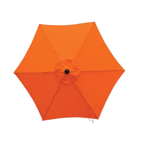 Living Accents 7.5 ft. Tiltable Orange Patio Umbrella 8014975 Zoro